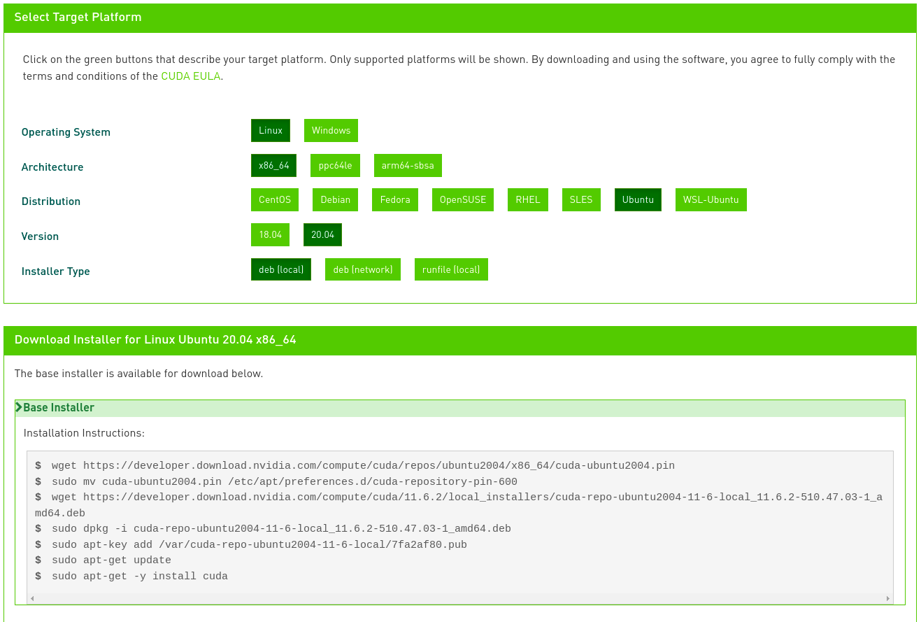 CUDA Downloads Page